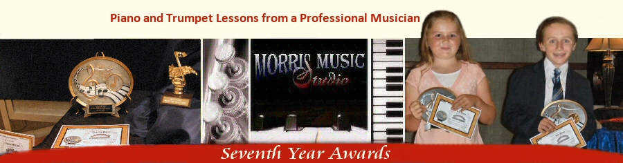 Morris Music Studio Logo with 2 photos