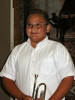 Photo of Jacob - a young trumpet player