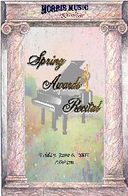 June 2003 Spring Awards Recital Program Front