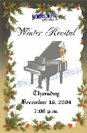Dec 2004 Winter Recital Program Front