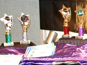 Photo of High Honor Award Display on a table at the Recital