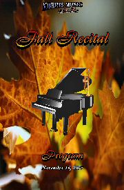 Nov 2007 Recital Program Front