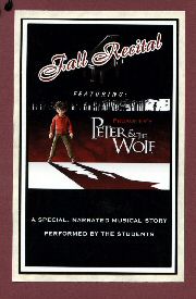 Nov 2007 Peter & the Wolf Recital Program Front