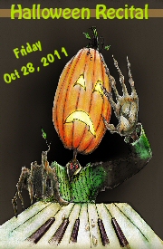 Oct 28 Halloween Recital Program Front