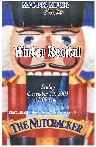 Dec 2003 Recital Program