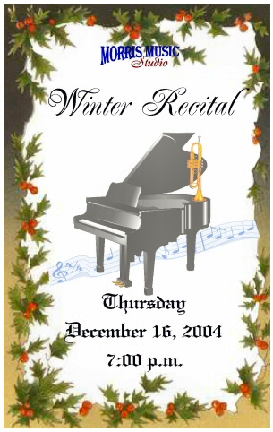 Dec 2004 Recital Program