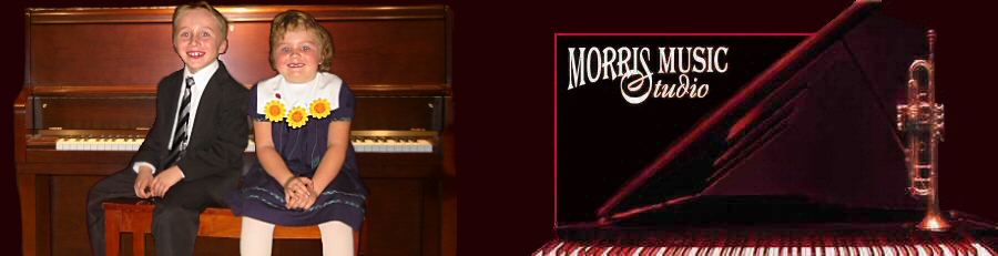 Morris Music Studio Logo with Photo from May 2004 Recital