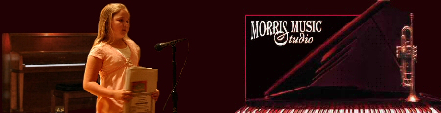 Morris Music Studio Logo with Photo from May 2008 Recital