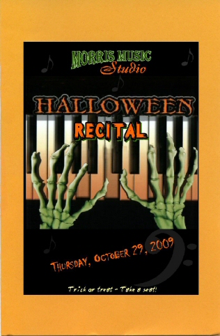 Oct 2009 Recital Program