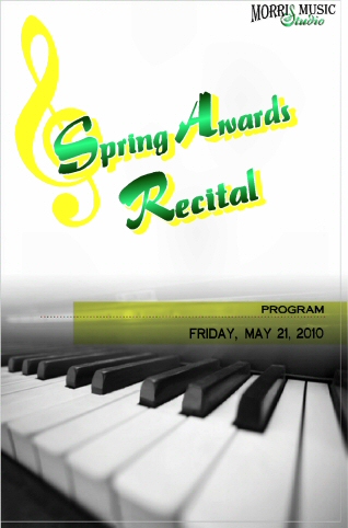 May 2010 Recital Program